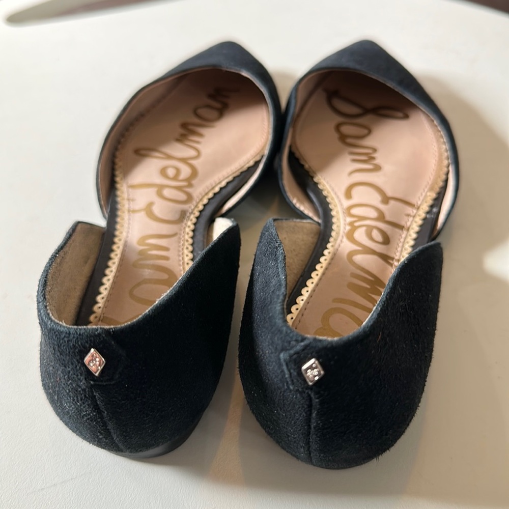 Sam Edelman pointed toe flats - black suede